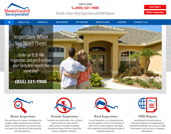 HomeGuard Mobile-friendly Website Homepage