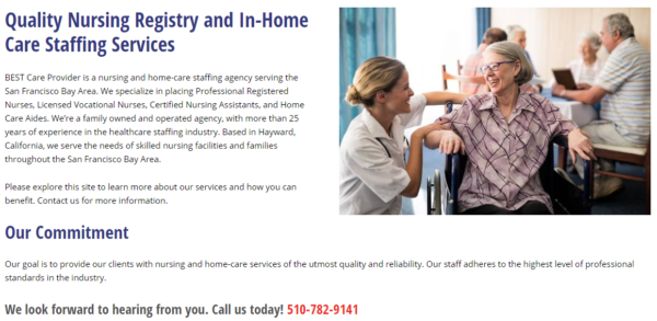 WordPress Website for In-Home Care Services