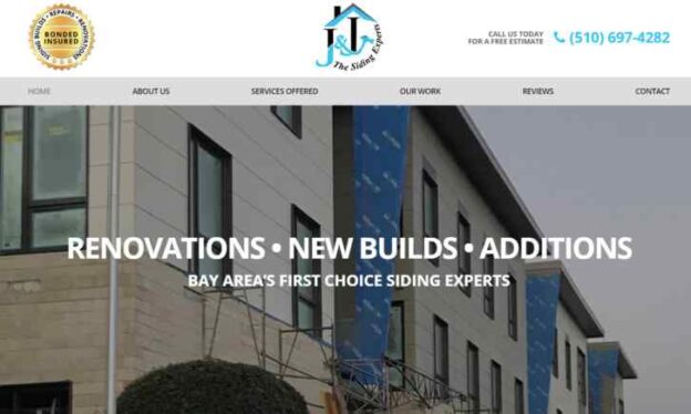 contractor web design bay area