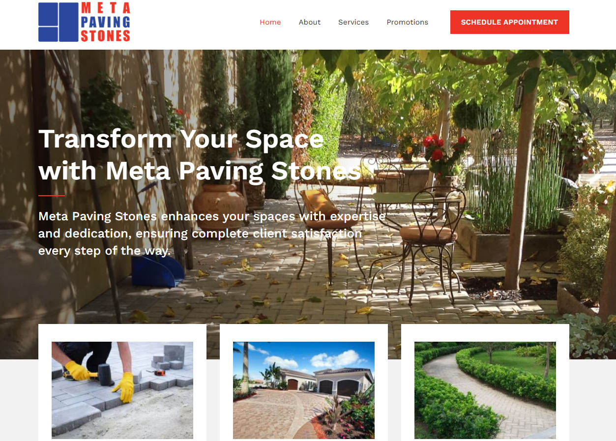 meta paving Bay Area web design company