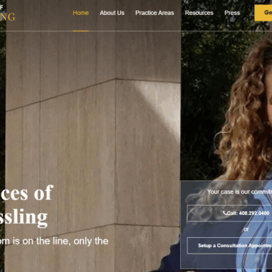 Developing a New Professional Website for the Law Offices of R.M. Hessling