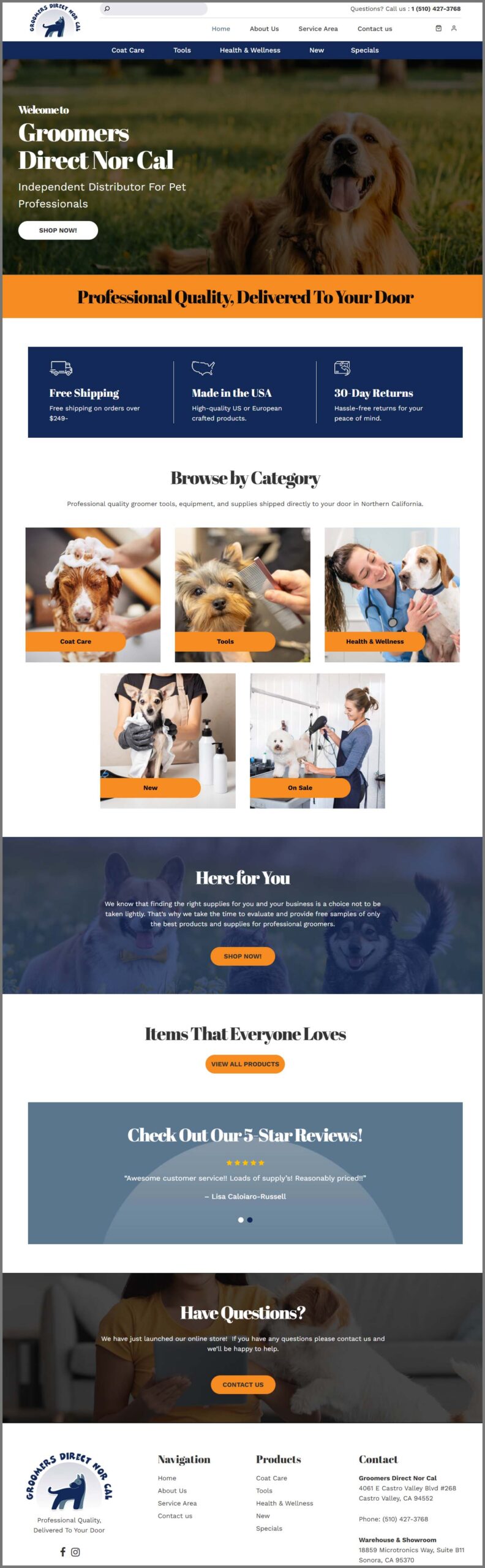 groomers direct full site WordPress web deign | Web Design groomers direct full site WordPress web deign