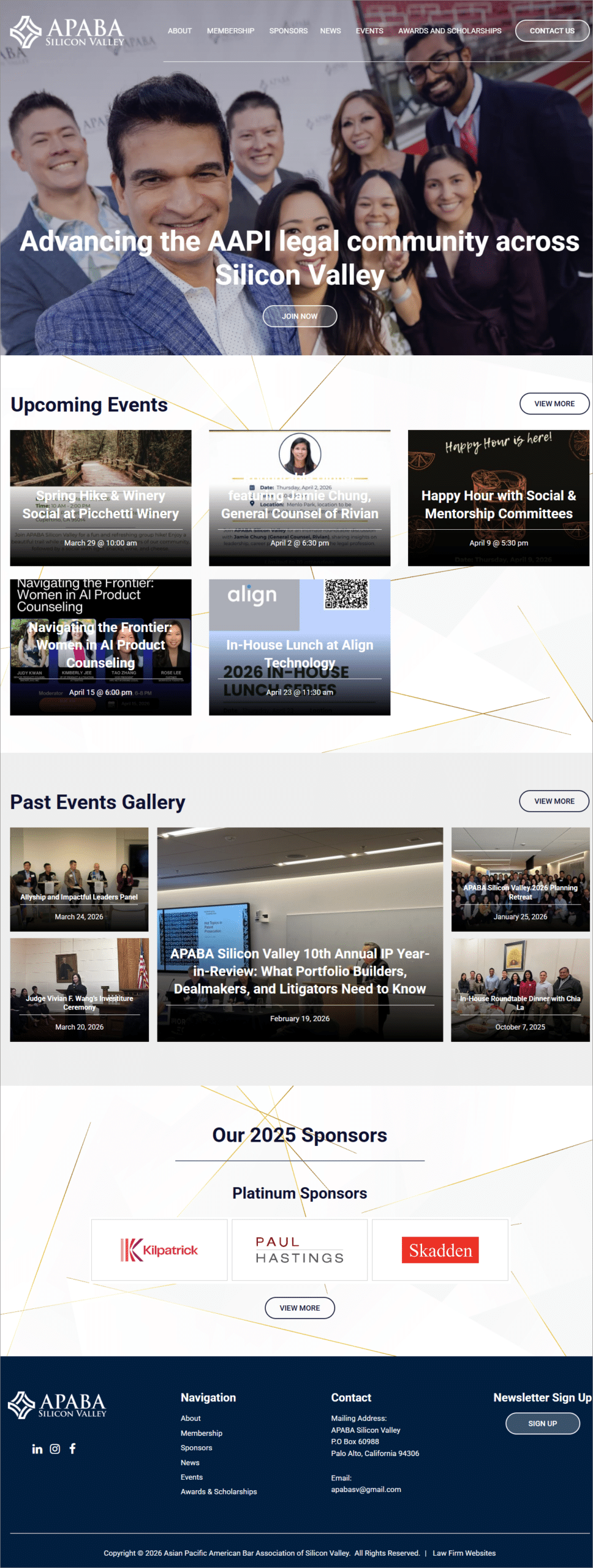 APAVA full website design | KO Websites APAVA full website design